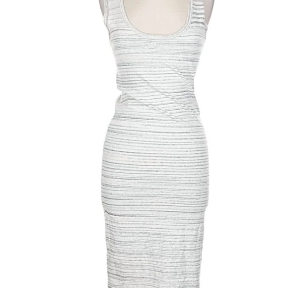 Express Heather Gray Midi Dress - Picture 2 of 6